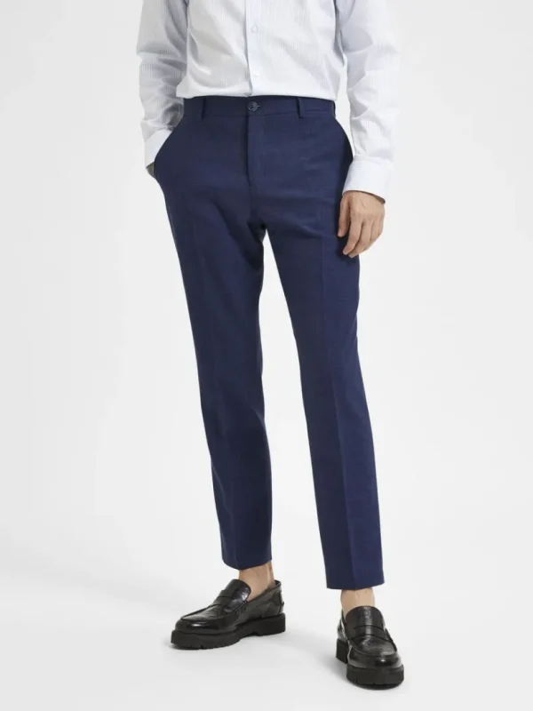 Bukser | Jakkesæt & Blazers>SELECTED SLIM FIT HABITBUKSER Blue