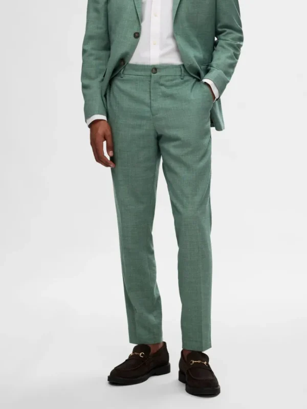 Bukser | Jakkesæt & Blazers>SELECTED SLIM FIT HABITBUKSER Green