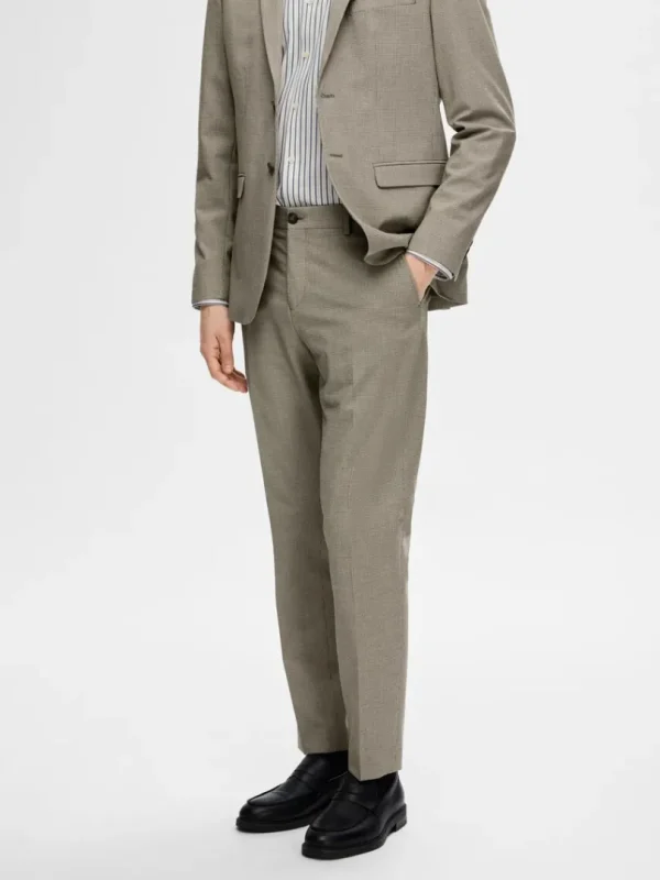 Bukser>SELECTED SLIM FIT HABITBUKSER Brown