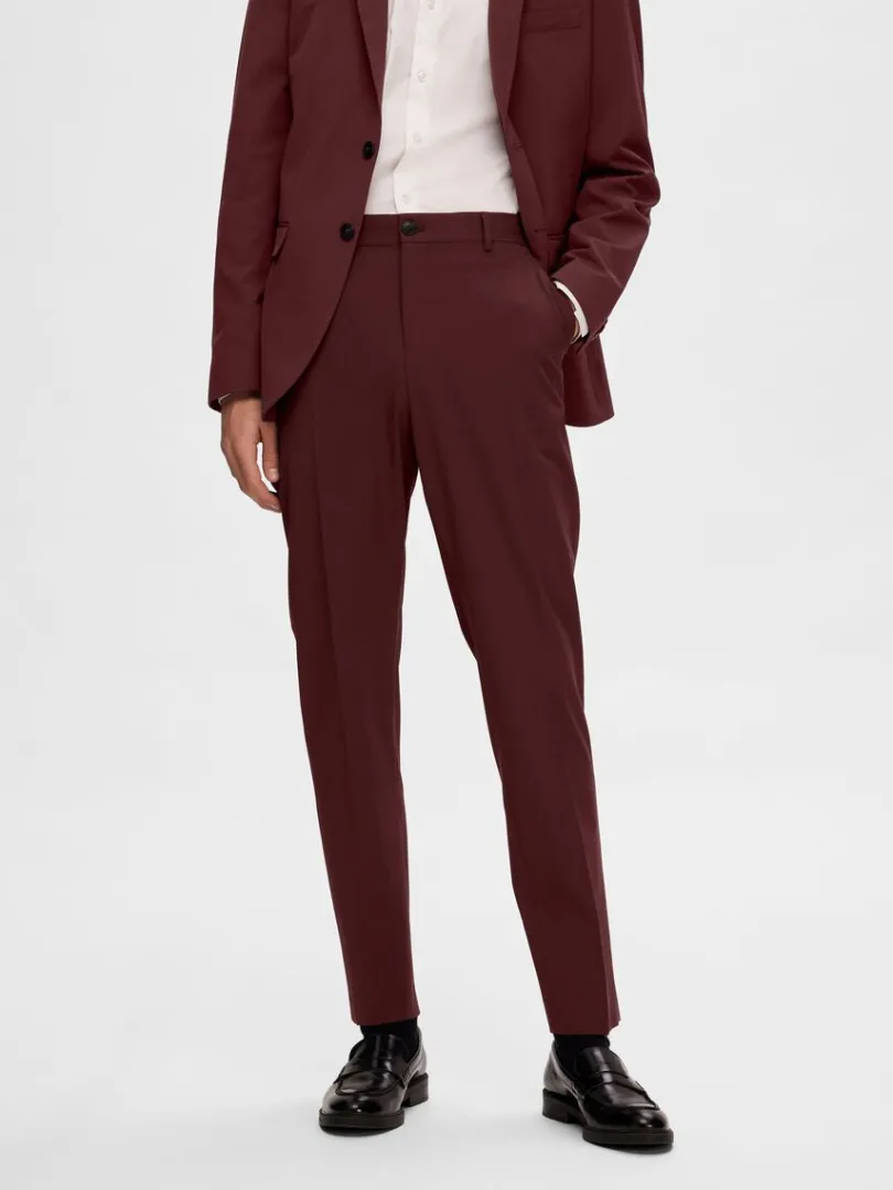 slim_fit_habitbukser_0-3.webp Bukser | Jakkesæt & Blazers>SELECTED SLIM FIT HABITBUKSER Red
