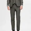 Bukser | Jakkesæt & Blazers>SELECTED SLIM FIT HABITBUKSER Grey