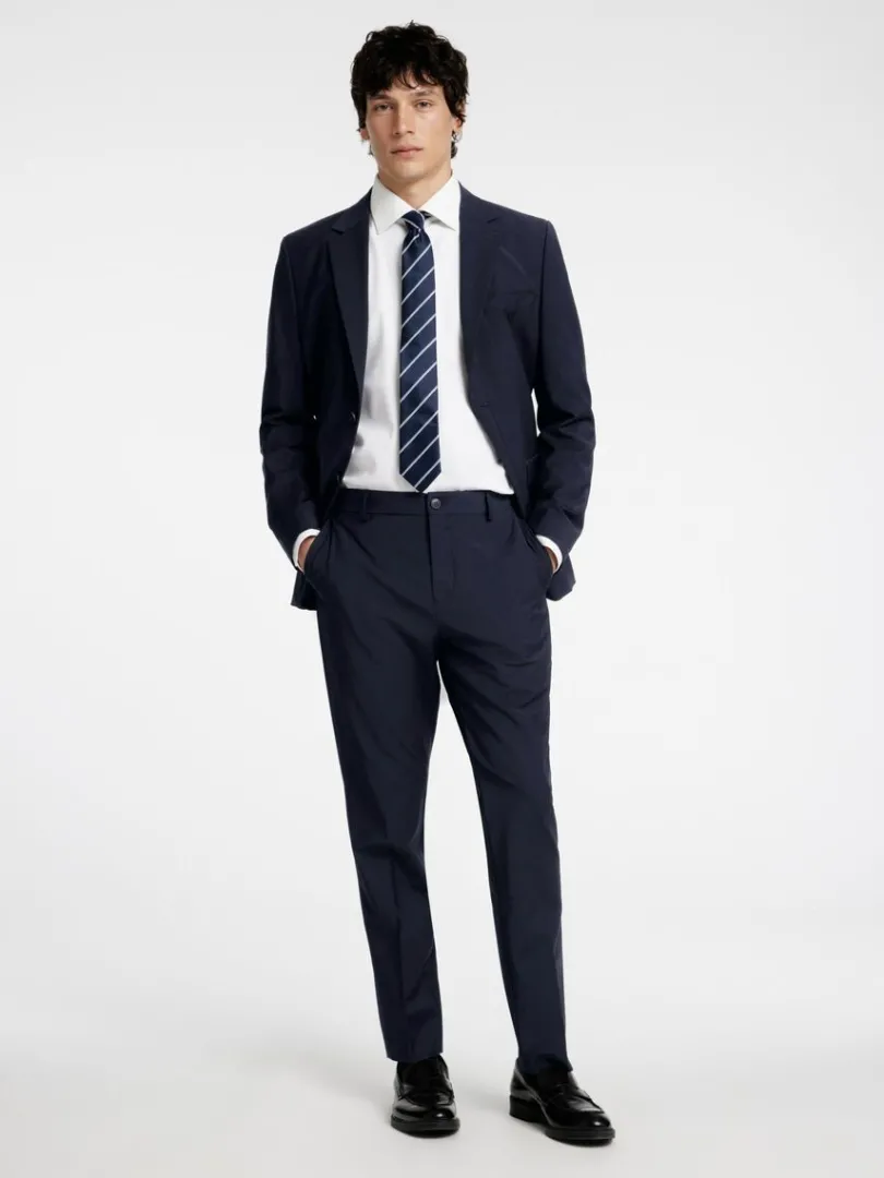 slim_fit_habitbukser_0-6.webp Bukser | Jakkesæt & Blazers>SELECTED SLIM FIT HABITBUKSER Blue