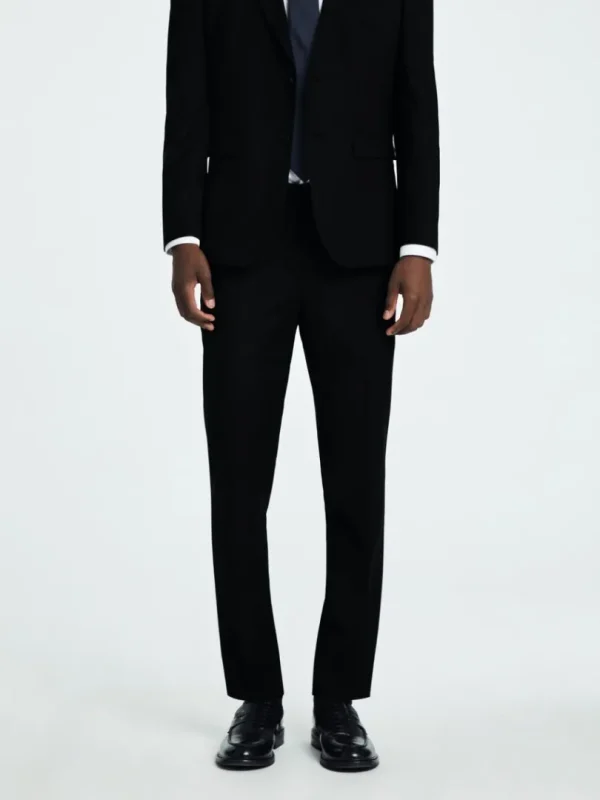 Bukser | Jakkesæt & Blazers>SELECTED SLIM FIT HABITBUKSER Black