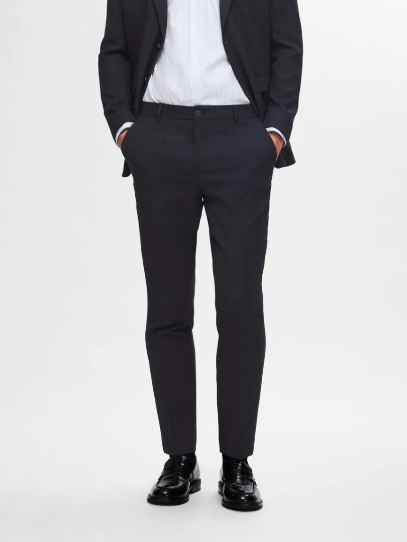 slim_fit_habitbukser_0-9.webp Bukser | Jakkesæt & Blazers>SELECTED SLIM FIT HABITBUKSER Blue