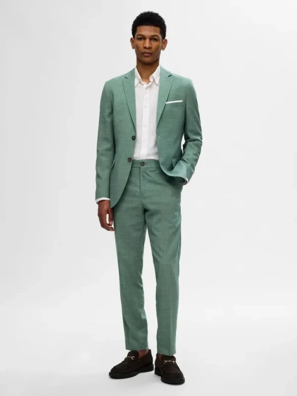 Bukser | Jakkesæt & Blazers>SELECTED SLIM FIT HABITBUKSER Green