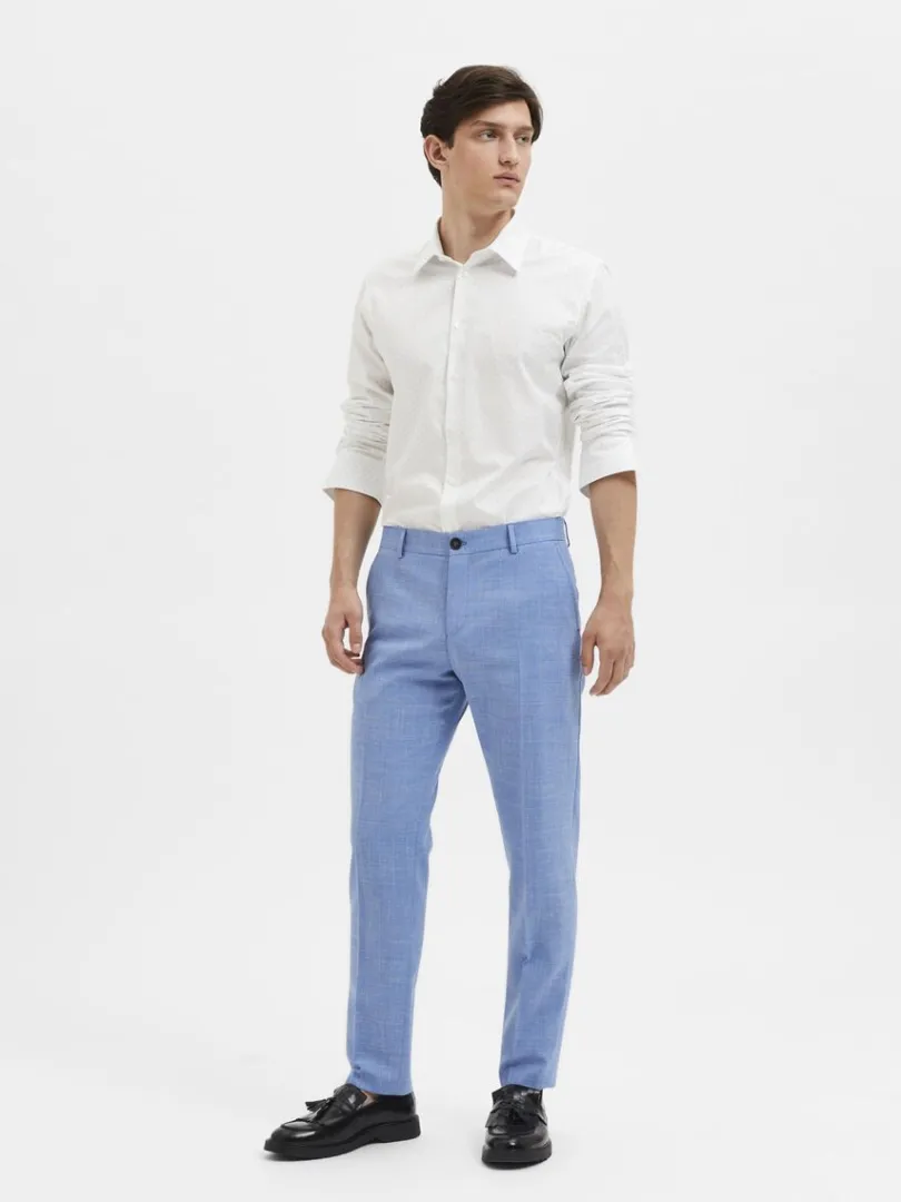 slim_fit_habitbukser_1-14.webp Bukser | Jakkesæt & Blazers>SELECTED SLIM FIT HABITBUKSER Blue