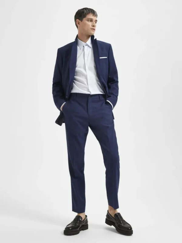 Bukser | Jakkesæt & Blazers>SELECTED SLIM FIT HABITBUKSER Blue