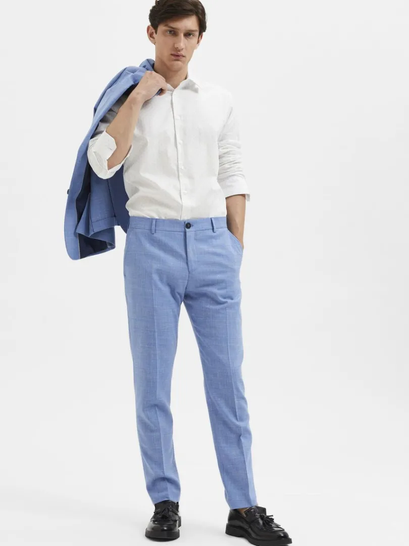 slim_fit_habitbukser_2-14.webp Bukser | Jakkesæt & Blazers>SELECTED SLIM FIT HABITBUKSER Blue