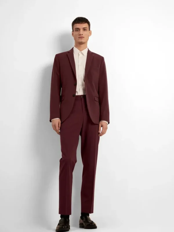 Bukser | Jakkesæt & Blazers>SELECTED SLIM FIT HABITBUKSER Red