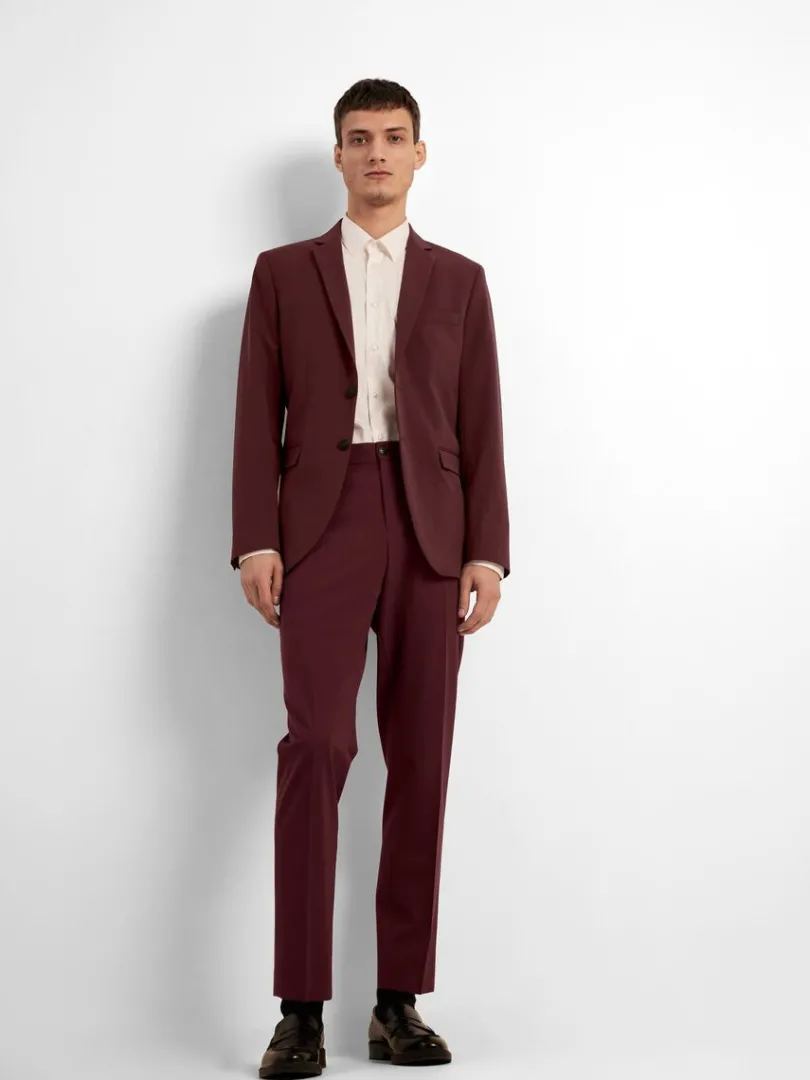 slim_fit_habitbukser_2-2.webp Bukser | Jakkesæt & Blazers>SELECTED SLIM FIT HABITBUKSER Red