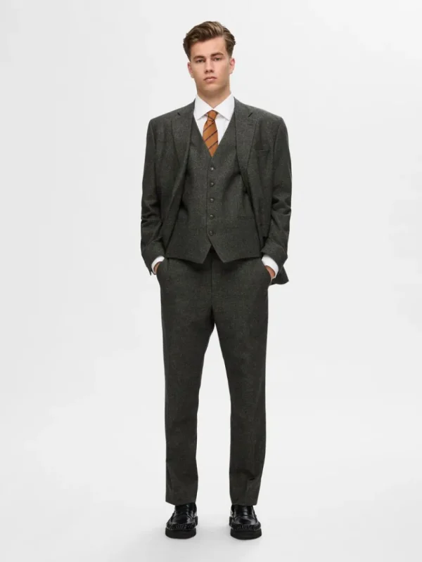 Bukser | Jakkesæt & Blazers>SELECTED SLIM FIT HABITBUKSER Green