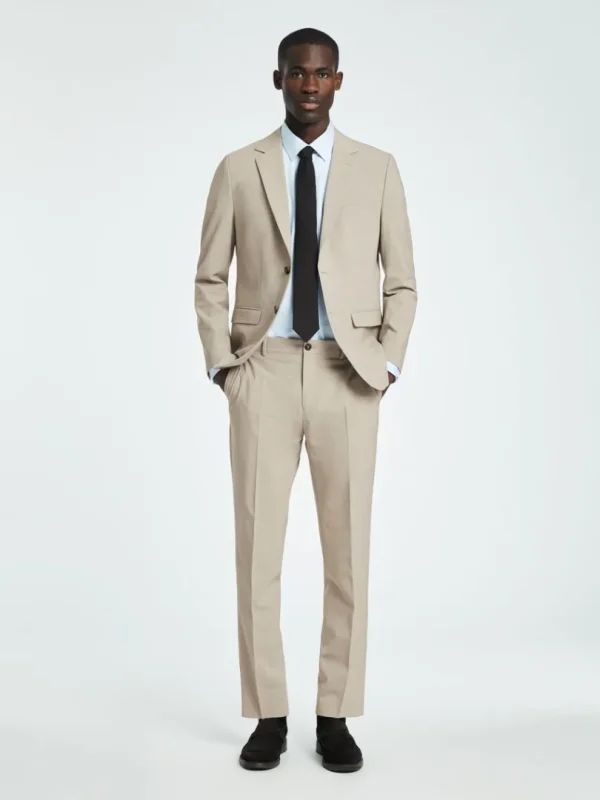 Bukser | Jakkesæt & Blazers>SELECTED SLIM FIT HABITBUKSER Beige