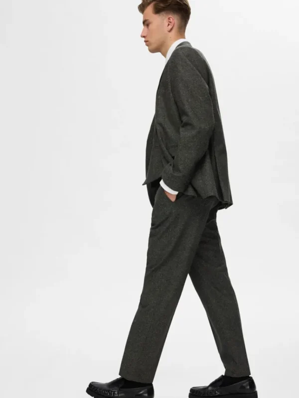 Bukser | Jakkesæt & Blazers>SELECTED SLIM FIT HABITBUKSER Green
