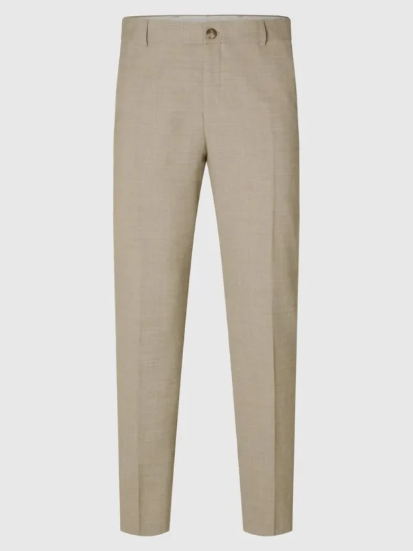 Bukser | Jakkesæt & Blazers>SELECTED SLIM FIT HABITBUKSER Beige
