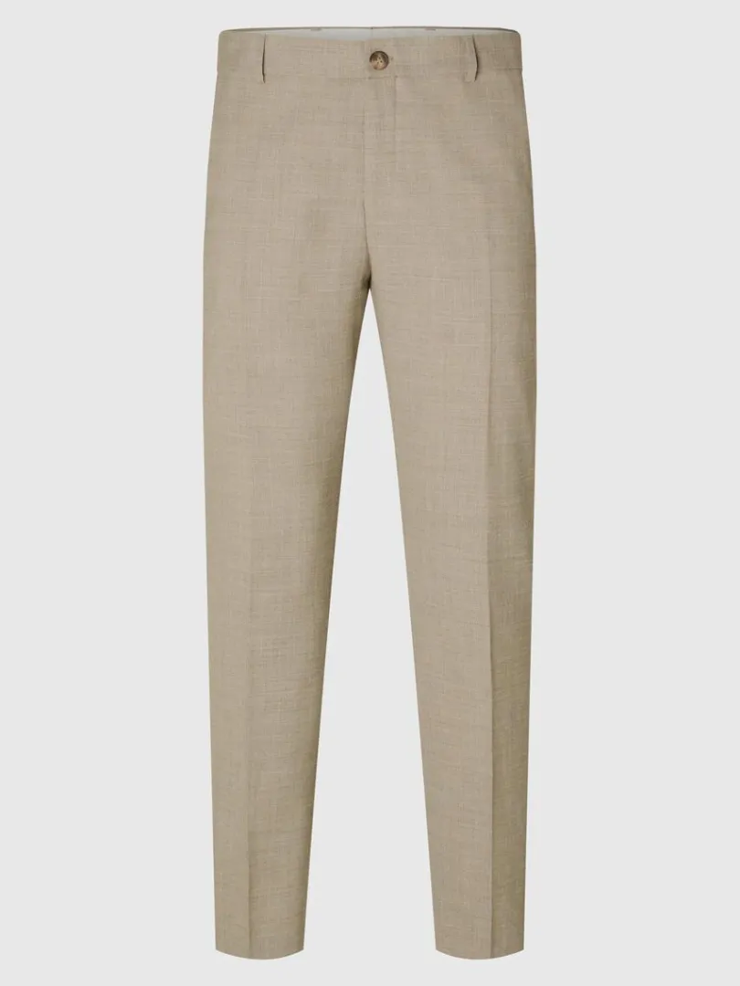 slim_fit_habitbukser_4-10.webp Bukser | Jakkesæt & Blazers>SELECTED SLIM FIT HABITBUKSER Beige