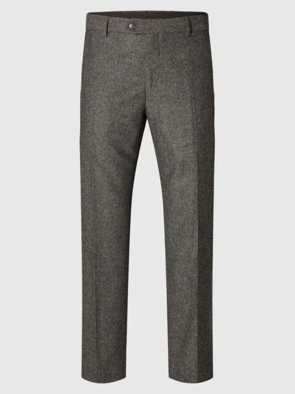 Bukser | Jakkesæt & Blazers>SELECTED SLIM FIT HABITBUKSER Grey