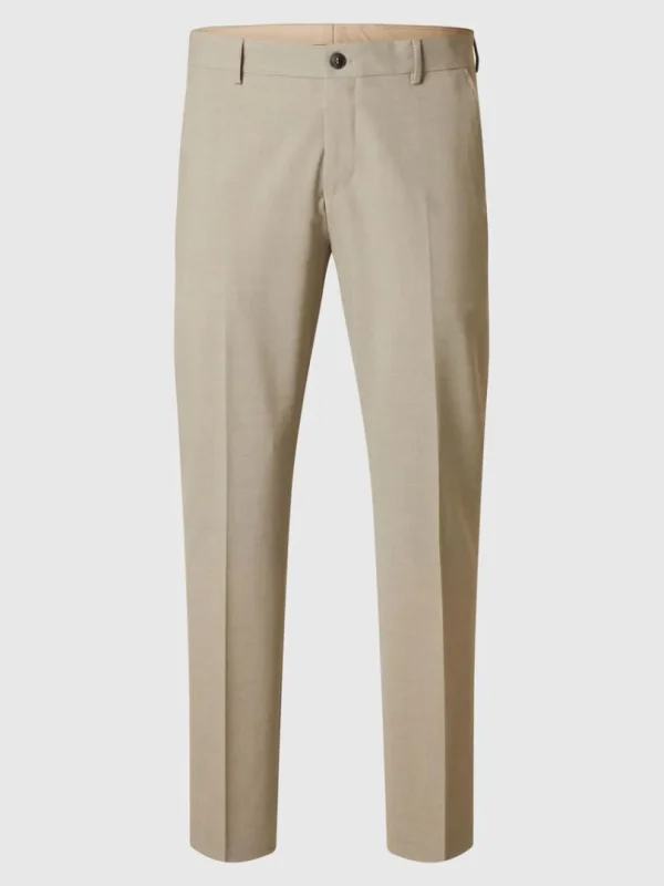 Bukser | Jakkesæt & Blazers>SELECTED SLIM FIT HABITBUKSER Beige