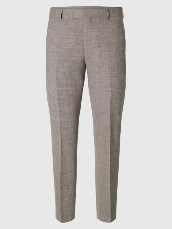 Bukser | Jakkesæt & Blazers>SELECTED SLIM FIT HABITBUKSER Brown