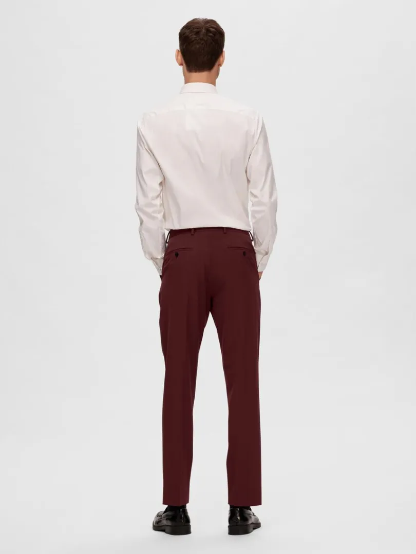 slim_fit_habitbukser_5-2.webp Bukser | Jakkesæt & Blazers>SELECTED SLIM FIT HABITBUKSER Red
