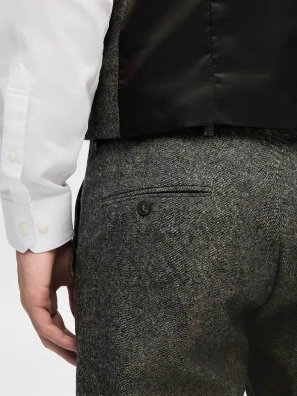 Bukser | Jakkesæt & Blazers>SELECTED SLIM FIT HABITBUKSER Grey