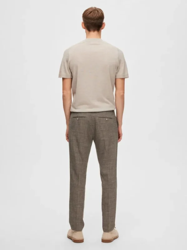 Bukser | Jakkesæt & Blazers>SELECTED SLIM FIT HABITBUKSER Brown
