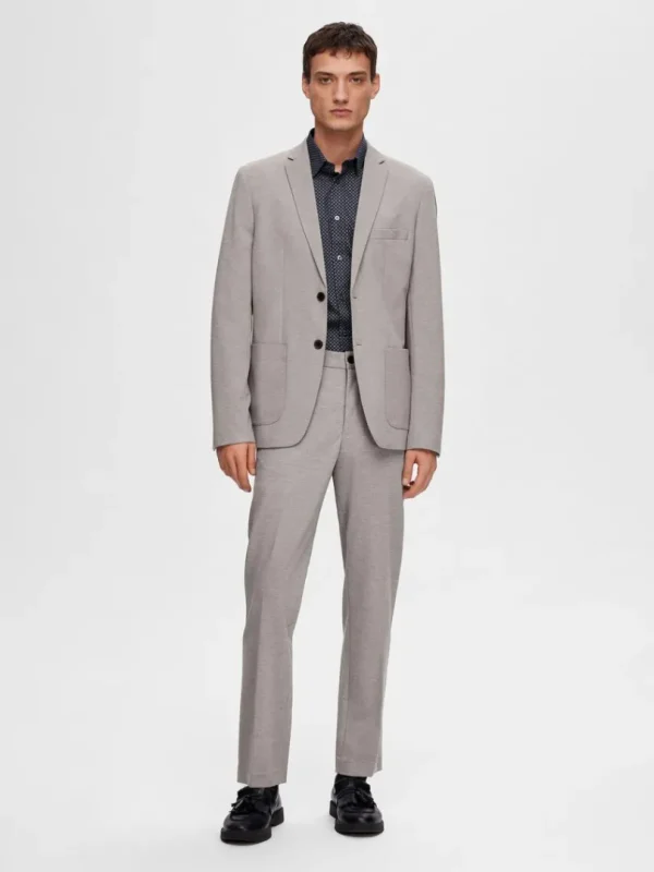Jakkesæt & Blazers>SELECTED SLIM FIT JERSEY BLAZER Grey