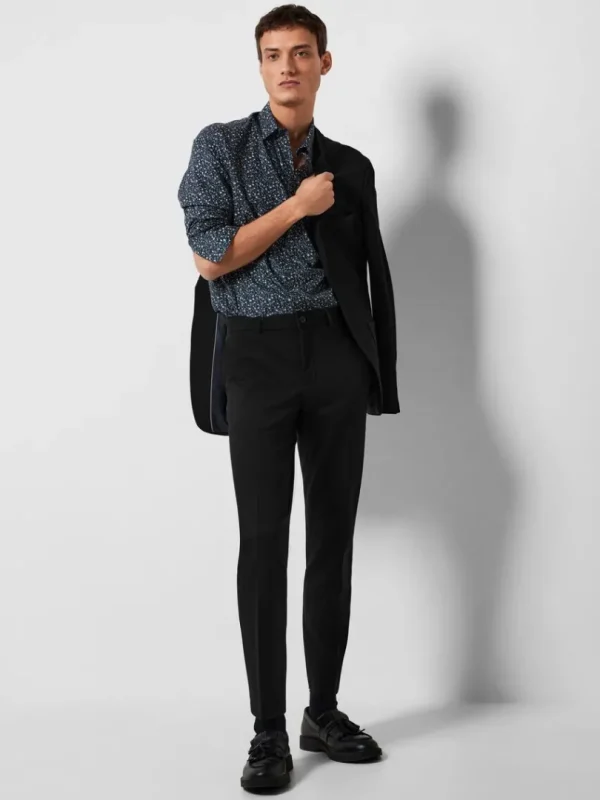 Bukser>SELECTED SLIM FIT JERSEY HABITBUKSER Black
