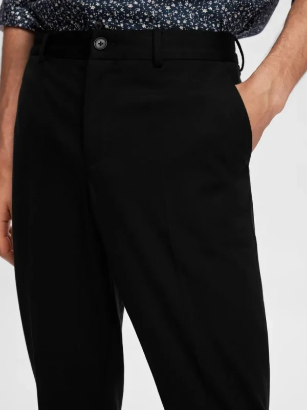 Bukser>SELECTED SLIM FIT JERSEY HABITBUKSER Black