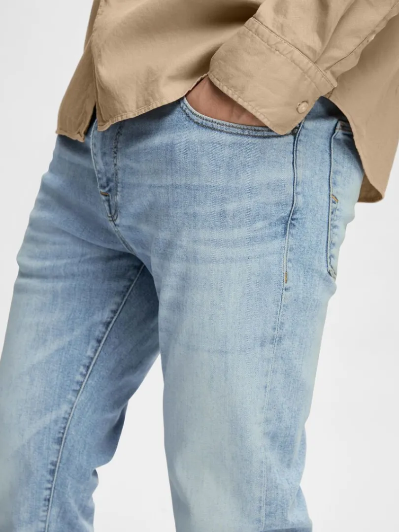 slim_fit_lys_vask_jeans_5.webp Jeans>SELECTED 175 SLIM FIT LYS VASK JEANS Blue