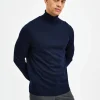 Strik>SELECTED SLIM FIT RULLEKRAVE Blue