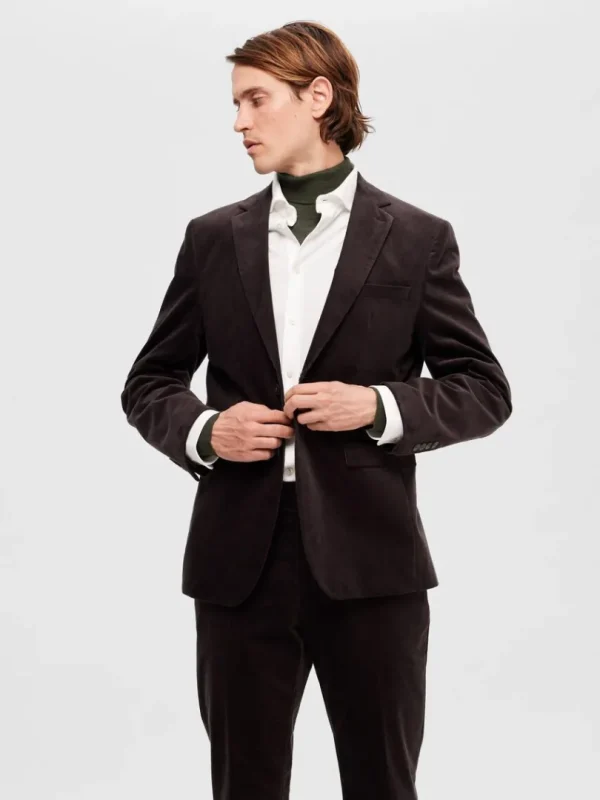 Strik>SELECTED SLIM FIT RULLEKRAVE Green