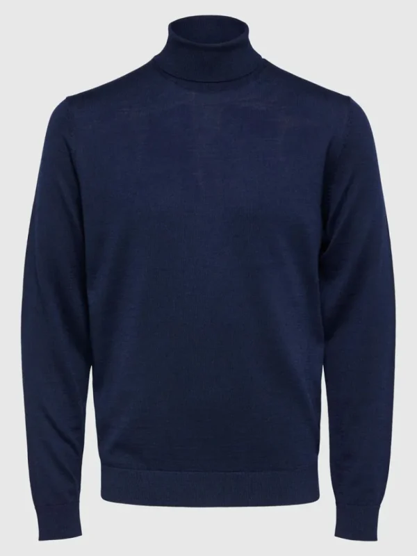 Strik>SELECTED SLIM FIT RULLEKRAVE Blue