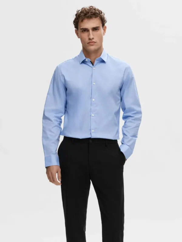 Skjorter>SELECTED SLIM FIT SKJORTE Blue