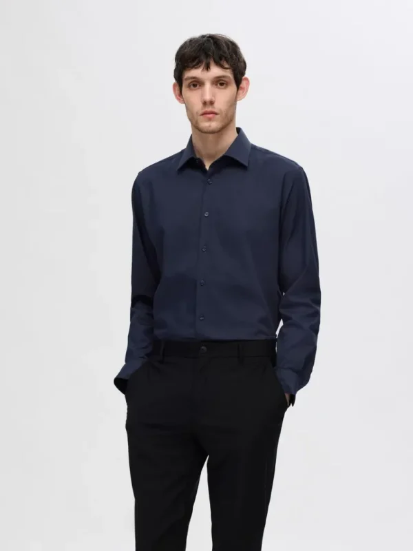 Skjorter>SELECTED SLIM FIT SKJORTE Blue