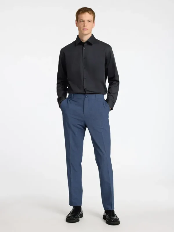 Skjorter>SELECTED SLIM FIT SKJORTE Black