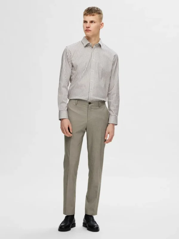 Skjorter>SELECTED SLIM FIT SKJORTE Grey