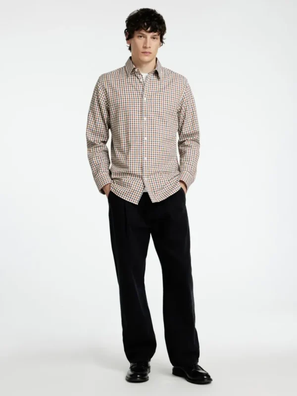 Skjorter>SELECTED SLIM FIT SKJORTE Brown