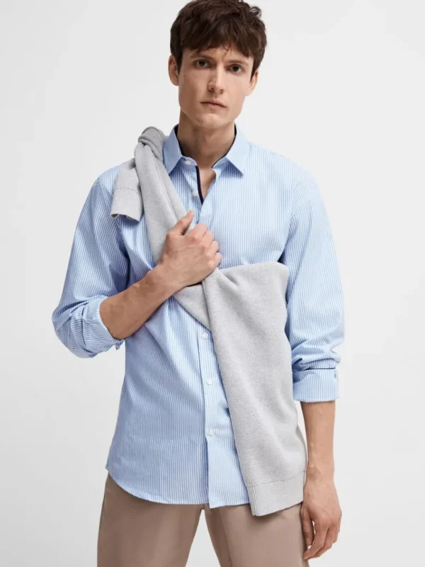 Skjorter>SELECTED SLIM FIT SKJORTE Blue