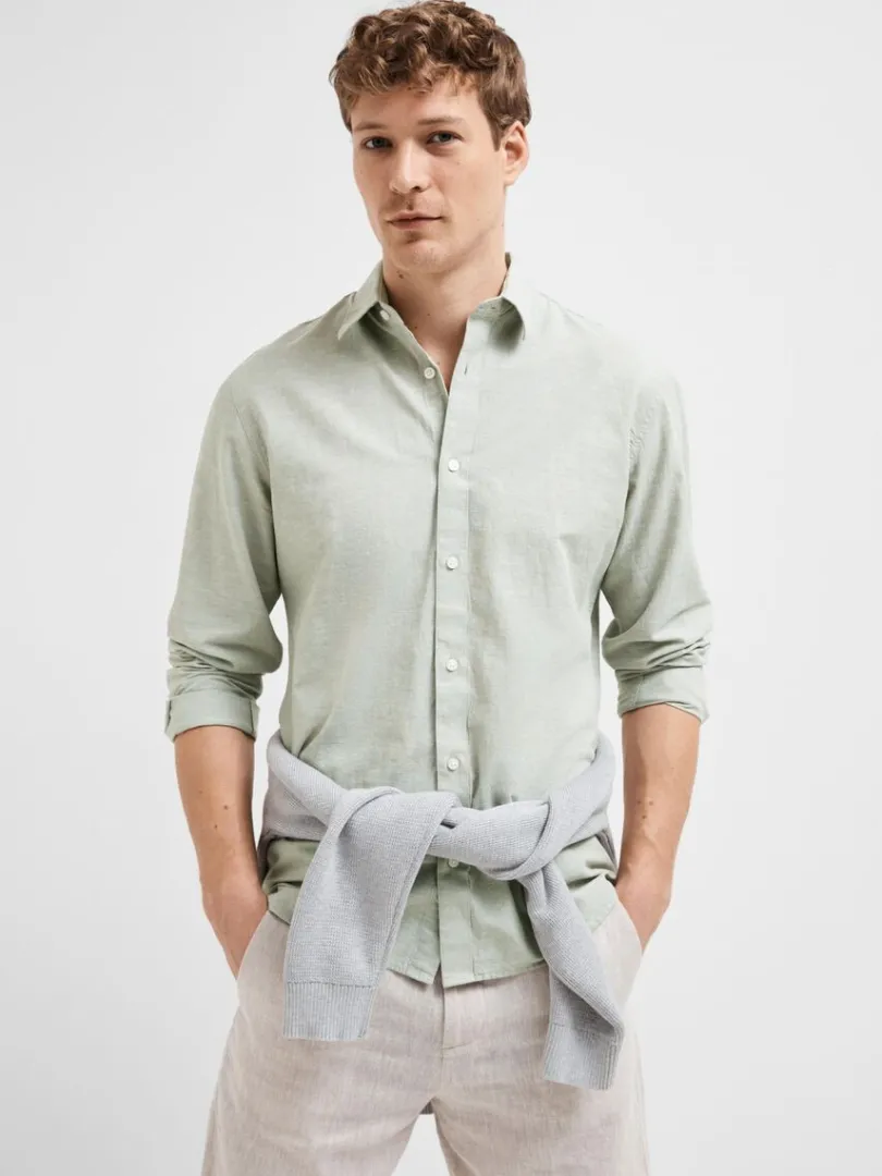slim_fit_skjorte_3-26.webp Skjorter>SELECTED SLIM FIT SKJORTE Green