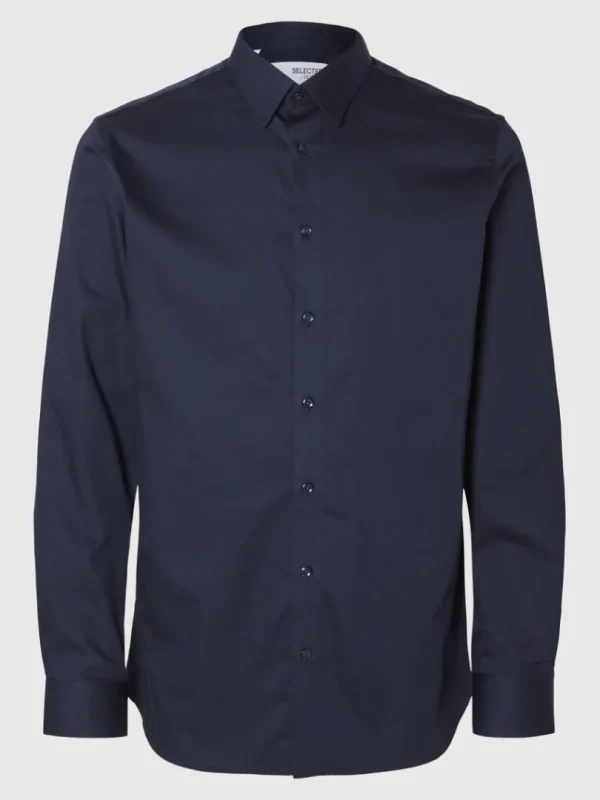 Skjorter>SELECTED SLIM FIT SKJORTE Blue