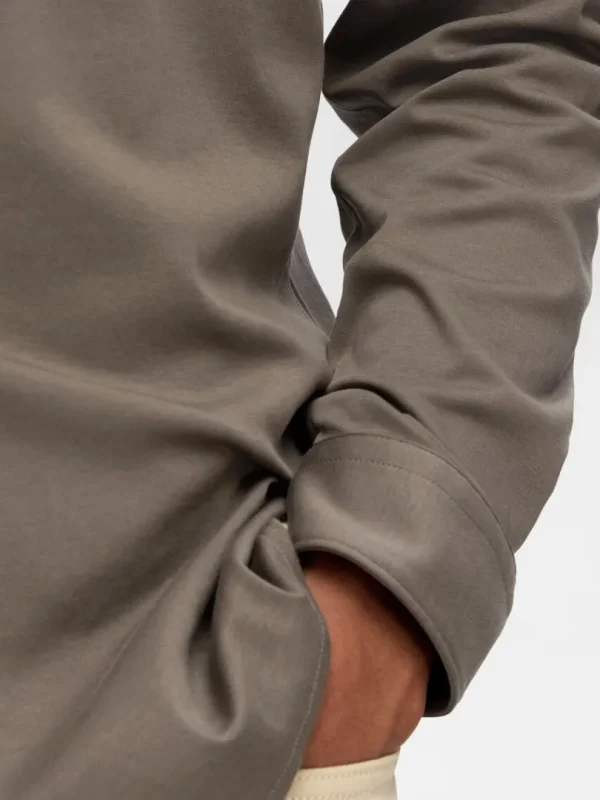 Skjorter>SELECTED SLIM FIT SKJORTE Brown