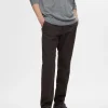 Bukser>SELECTED 175 SLIM FIT STRUKTURERET CHINOS Brown