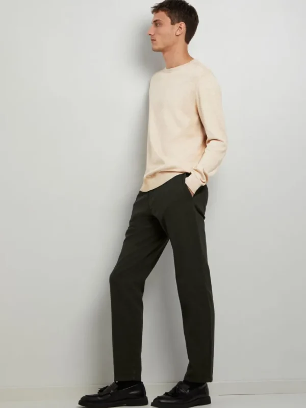 Bukser>SELECTED 175 SLIM FIT STRUKTURERET CHINOS Green