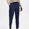 Bukser>SELECTED SLIM FIT TAPERED BUKSER Blue