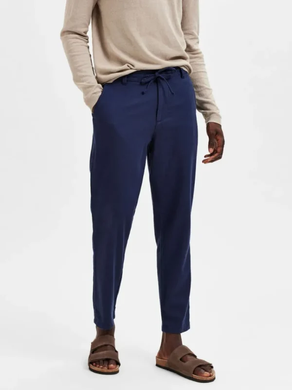 Bukser>SELECTED SLIM FIT TAPERED BUKSER Blue