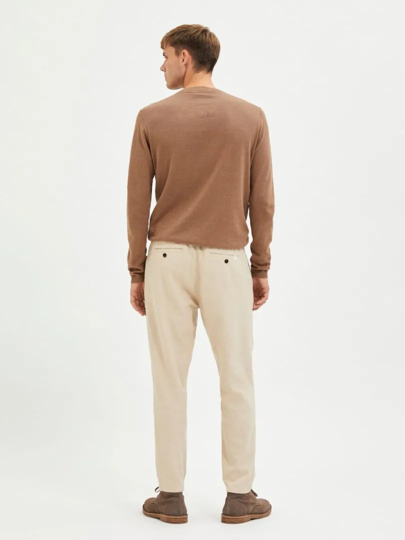 slim_fit_tapered_bukser_1-1.webp Bukser>SELECTED SLIM FIT TAPERED BUKSER Beige