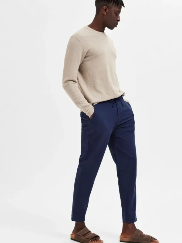 Bukser>SELECTED SLIM FIT TAPERED BUKSER Blue