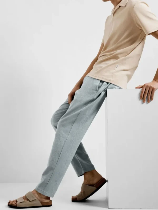 Bukser>SELECTED SLIM FIT TAPERED BUKSER Blue