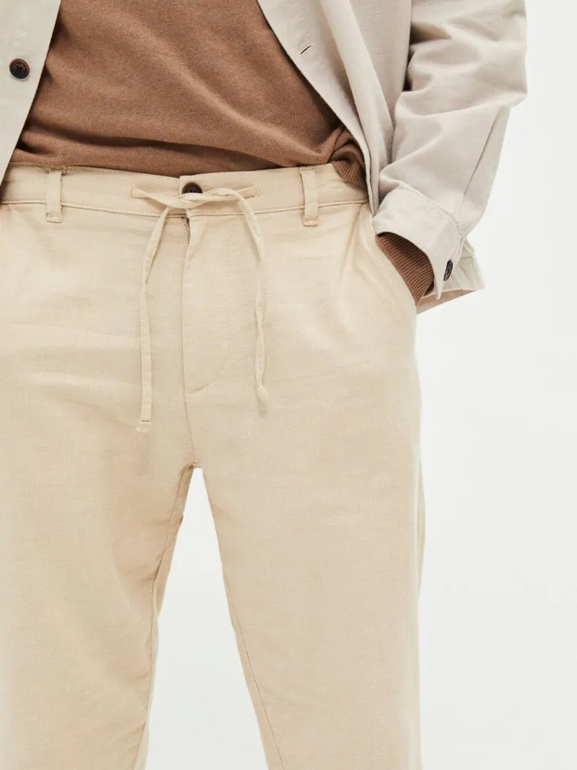 slim_fit_tapered_bukser_5-1.webp Bukser>SELECTED SLIM FIT TAPERED BUKSER Beige