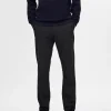 Bukser>SELECTED 175 SLIM-FIT BØRSTET CHINOS Black